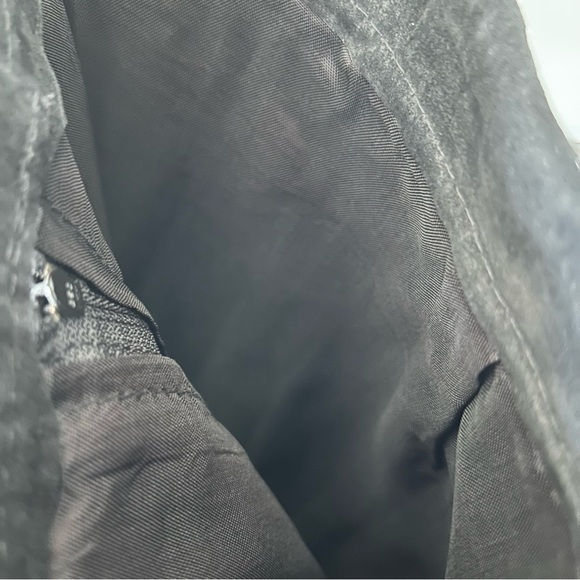 [XS/S] Vintage 100% Real Suede Black Midi Length Pencil Skirt Stunning - Picture 14 of 16